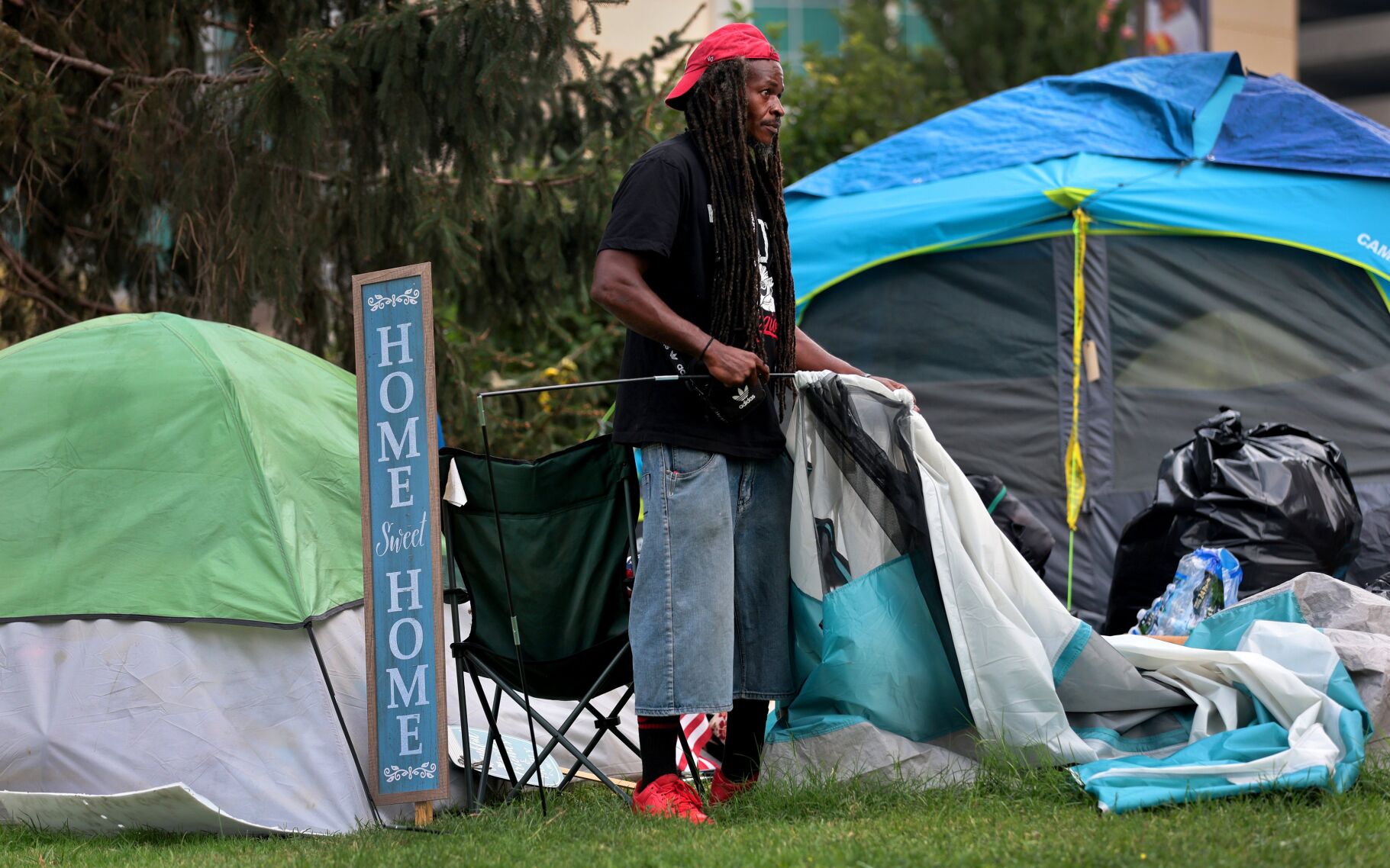 City Hall tent camp empties, some find shelter
